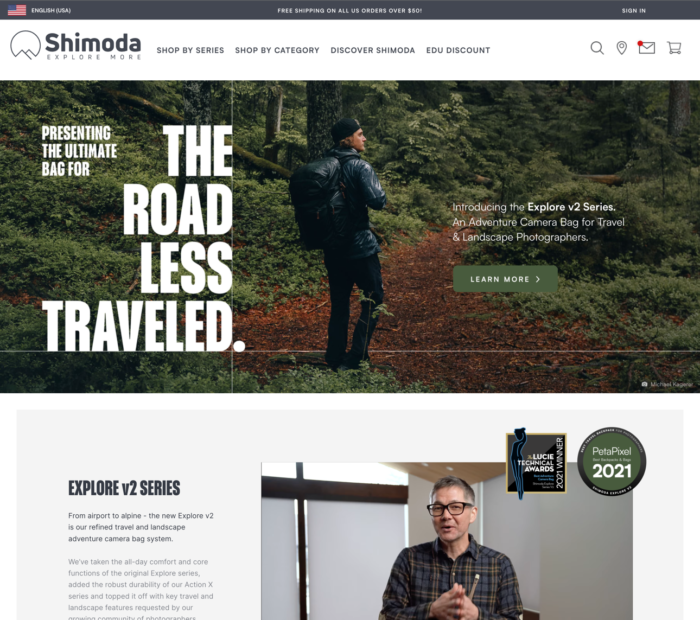 Shimoda Design ウェブサイト